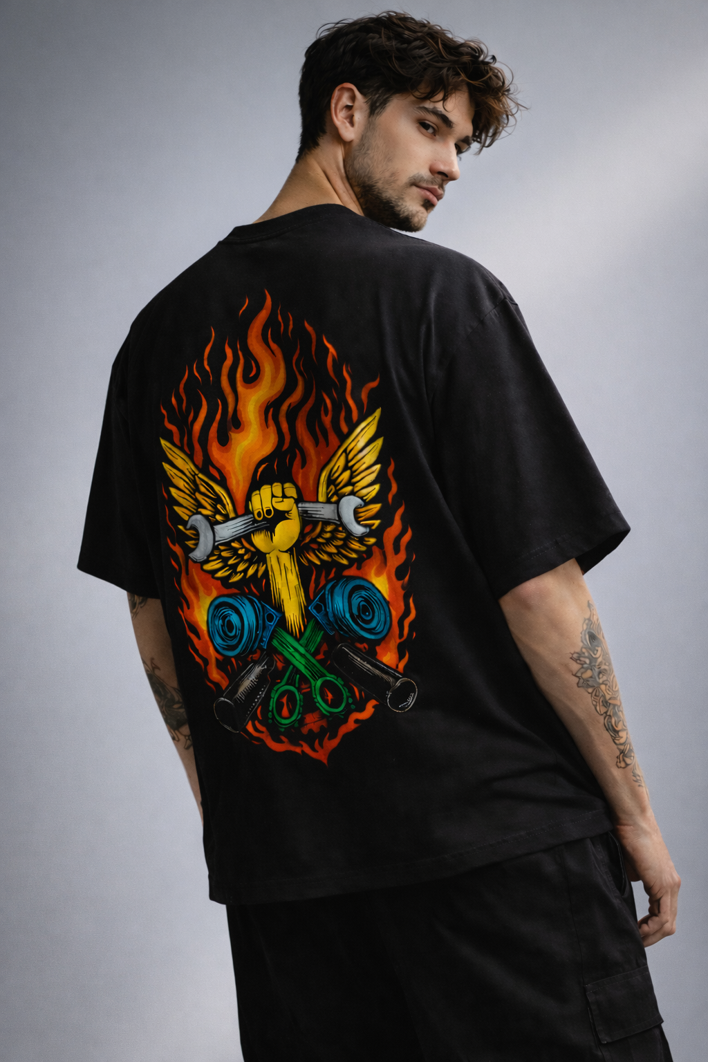 STRYYK Ignite Oversized Graphic T-Shirt