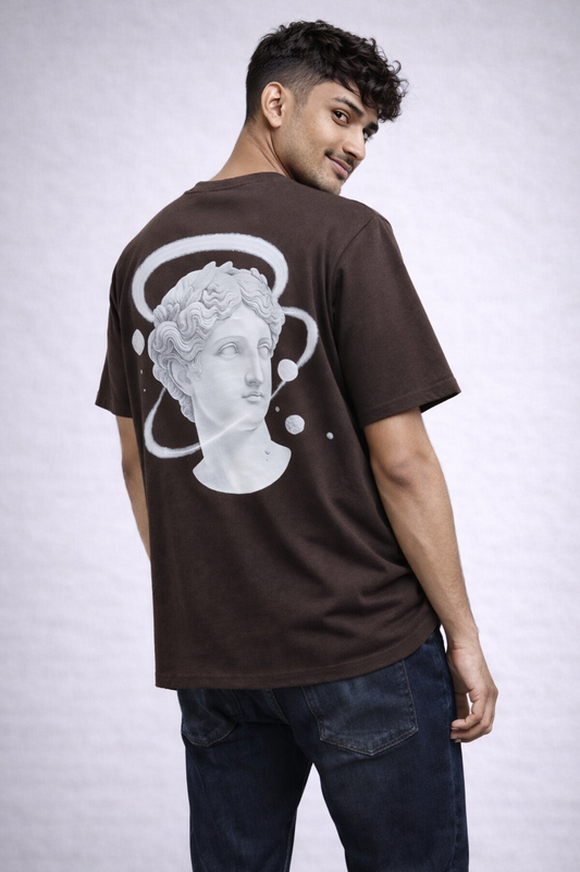 STRYYK Orbit Brown Graphic T-Shirt