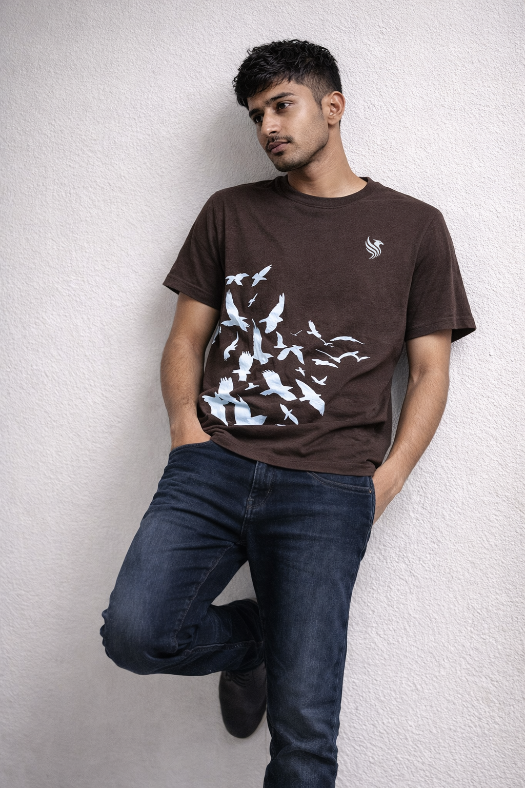 STRYYK Orbit Brown Graphic T-Shirt